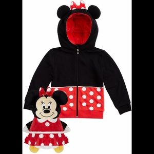Minnie Mouse Cubcoat Sz 3T 2-in-1 Plushie & Hoodie